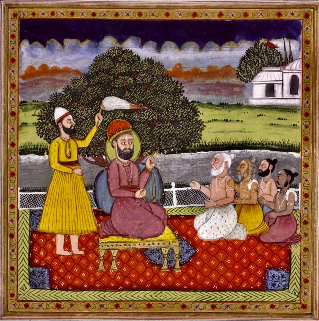 guru nanak with hindus