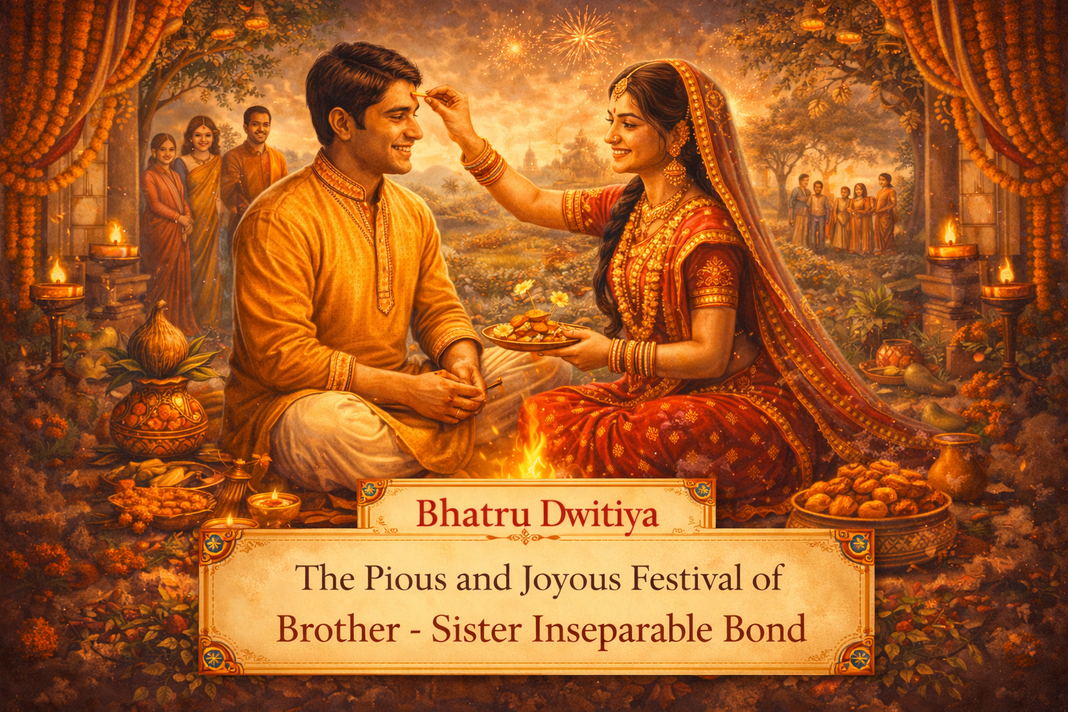 Bhatru Dwitiya : The Pious and Joyous Festival of Brother – Sister Inseparable Bond