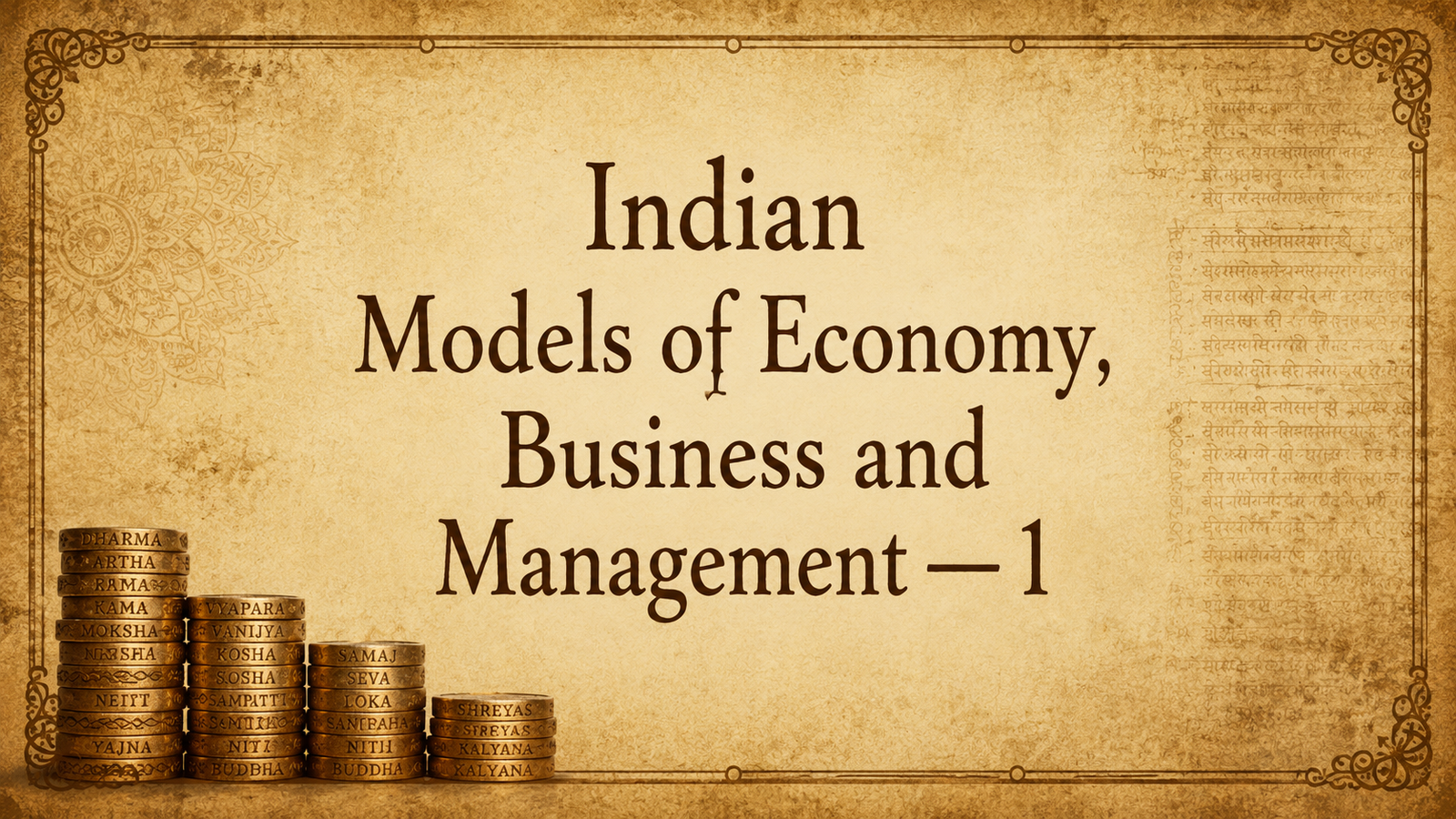 Indian Models of Economy, Business and Management — 1
